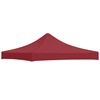 vidaXL Partytentdak 270 g/m² 3x3 m bordeauxrood
