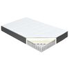 vidaXL Boxspring stof donkergrijs 160x200 cm