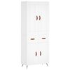 vidaXL Hoge kast 69,5x34x180 cm bewerkt hout wit