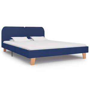 vidaXL Bedframe zonder matras 150x200 cm blauw