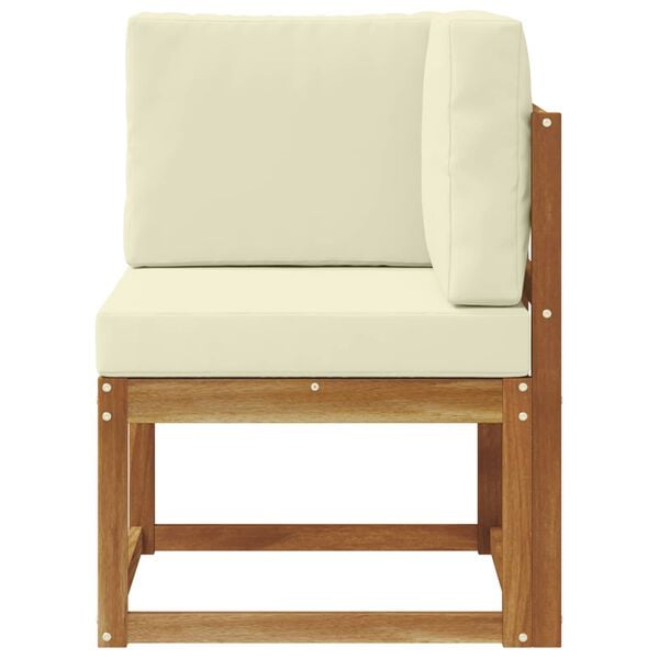 vidaXL Buiten Hoek Sofa Massief Acaciahout