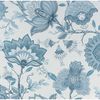 DUTCH WALLCOVERINGS Behang Krisha wit en blauw