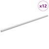 vidaXL Kaststaaf 12 st Zilver 964 x 15 x 29 mm Aluminium Legering