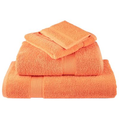 vidaXL Gastendoekjes SOLUND 2 st 600 g/m² 30x30 cm oranje