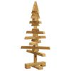 vidaXL Houten kerstboom met standaard Bruin 60 cm Massief grenenhout