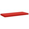 vidaXL 1-delig Bankkussen VUGHT 100% Polyester Rood 100 x 50 x 5 cm