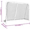 vidaXL Hockeydoel met net 153x60x118 cm staal en polyester rood en wit
