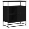 vidaXL Dressoir Zwart Eiken 69 x 35 x 80 cm Bewerkt hout