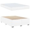 vidaXL Bedframe met matras Wit 140 x 200 cm Stof