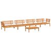 vidaXL 5-delige Loungeset pallet massief acaciahout
