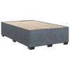 vidaXL Boxspring met matras fluweel donkergrijs 120x190 cm