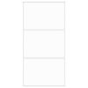 vidaXL Schuifdeur 102,5x205 cm gehard glas en aluminium wit