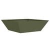 vidaXL Plantenbak Olijfgroen 50 x 50 x 15 cm Koudgewalst staal