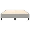 vidaXL Boxspring bed 120x200 cm stof lichtgrijs