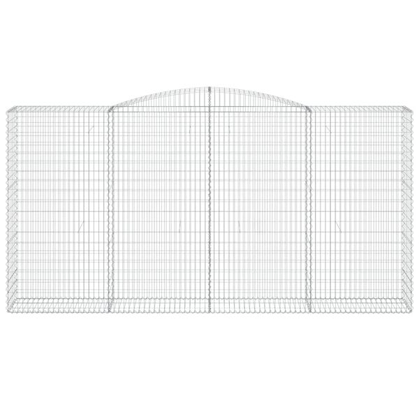 vidaXL Schanskorven 25 st gewelfd 400x50x200/220 cm ijzer