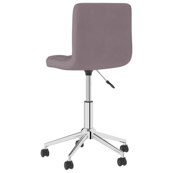 vidaXL Eetkamerstoelen 4 st draaibaar stof taupe