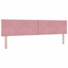 vidaXL Boxspringbed met matras Roze 200 x 200 cm Polyester