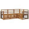 vidaXL Buiten bankenset 4 st Naturel Polyester