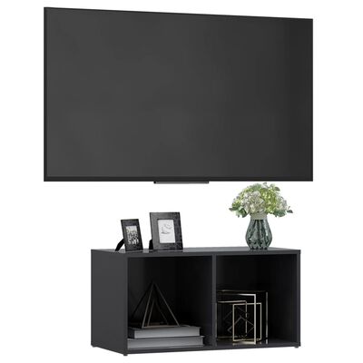 vidaXL Tv-meubel 72x35x36,5 cm bewerkt hout grijs