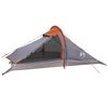 vidaXL Backpacking Tent Grijs en Oranje 4-persoons