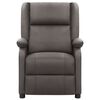 vidaXL Fauteuil echt leer grijs