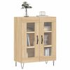 vidaXL Dressoir 69,5x34x90 cm bewerkt hout sonoma eikenkleurig