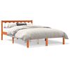 vidaXL Bedframe zonder matras massief grenenhout wasbruin 140x200 cm