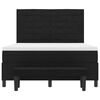 vidaXL Boxspringbed met matras met hoofdeinde Zwart 160 x 200 cm Stof