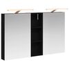 vidaXL Badkamerkastenset 3 st 100 x 10,5 x 60,5 cm Bewerkt hout