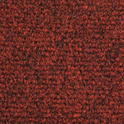 vidaXL Trapmatten zelfklevend 10 st 65x21x4 cm naaldvilt rood