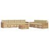 vidaXL Buiten bankenset 8 st Wit en Beige