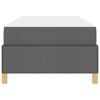 vidaXL Bedframe met matras Donkergrijs 90 x 190 cm Stof