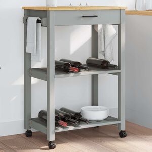 vidaXL Keukentrolley MONZA 60x40x88,5 cm massief grenenhout