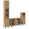 vidaXL Badkamermeubelset met plank 3 pcs Artisan Eiken Bewerkt hout