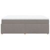 vidaXL Boxspring met matras stof taupe 160x200 cm