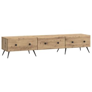 vidaXL TV-kast 147 x 34,5 x 30 cm Artisanaal eiken Bewerkt hout