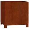 vidaXL Plantenbak met poten roestig 40x40x40 cm cortenstaal