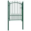 vidaXL Hekpoort EMMEN met stalen pinnen 104x109,5 cm groen