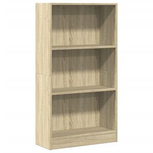 vidaXL Boekenkast 60x24x109 cm bewerkt hout sonoma eikenkleurig