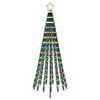 vidaXL LED Kerstboom 180 cm 255 LED's Meerkleurig Staal Zwart