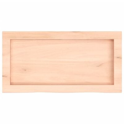 vidaXL Wandschap 60x30x(2-4) cm onbehandeld massief eikenhout