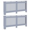 vidaXL Radiatorafdekking 2 st Grijs 172 x 19 x 81,5 cm Bewerkt hout
