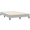vidaXL Bedframe zonder matras 120x210 cm fluweel lichtgrijs