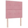 vidaXL Boxspringbed met matras Roze 200 x 100 cm Polyester