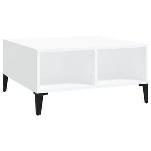 vidaXL Salontafel 60x60x30 cm bewerkt hout wit