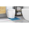 vidaXL Antislip Badmat met Toilet Cut Blauw 50 x 50 cm PP