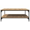 vidaXL Salontafel artisanaal eikenkleurig 100 x 100 x 40 cm