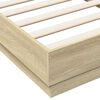 vidaXL Bedframe zonder matras hout sonoma eikenkleurig 90x190 cm