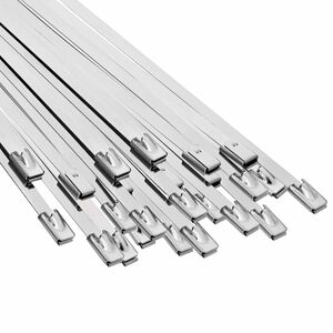 vidaXL Kabelbinders 25 st 4,6 x 150 mm zilver