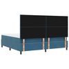 vidaXL Boxspringbed met matras Donkerblauw 200 x 200 cm Fluweel